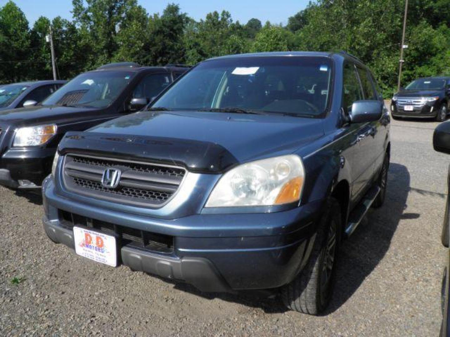 2005 BLUE Honda Pilot EX (2HKYF18435H) with an 3.5L V6 engine, AT transmission, located at 19521 New George's Creek Rd SW, Barton, MD, 21521, (301) 463-2404, 39.524323, -79.017906 - Photo#0