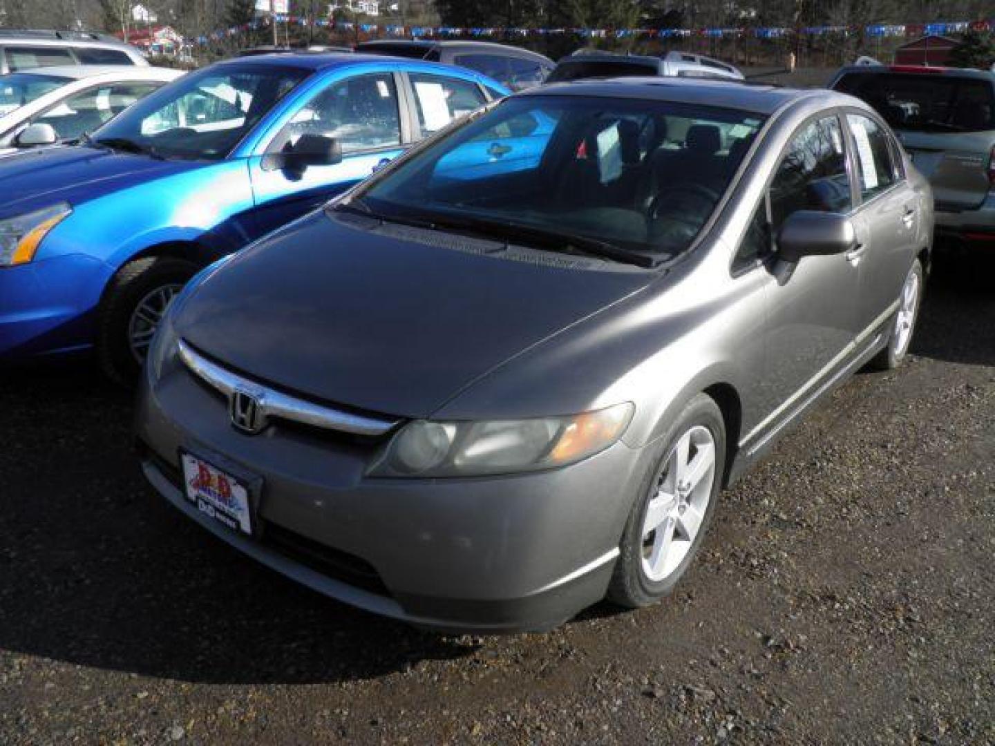 2006 GRAY Honda Civic EX Sedan (1HGFA15876L) with an 1.8L L4 engine, 5SP transmission, located at 19521 New George's Creek Rd SW, Barton, MD, 21521, (301) 463-2404, 39.524323, -79.017906 - Photo#0