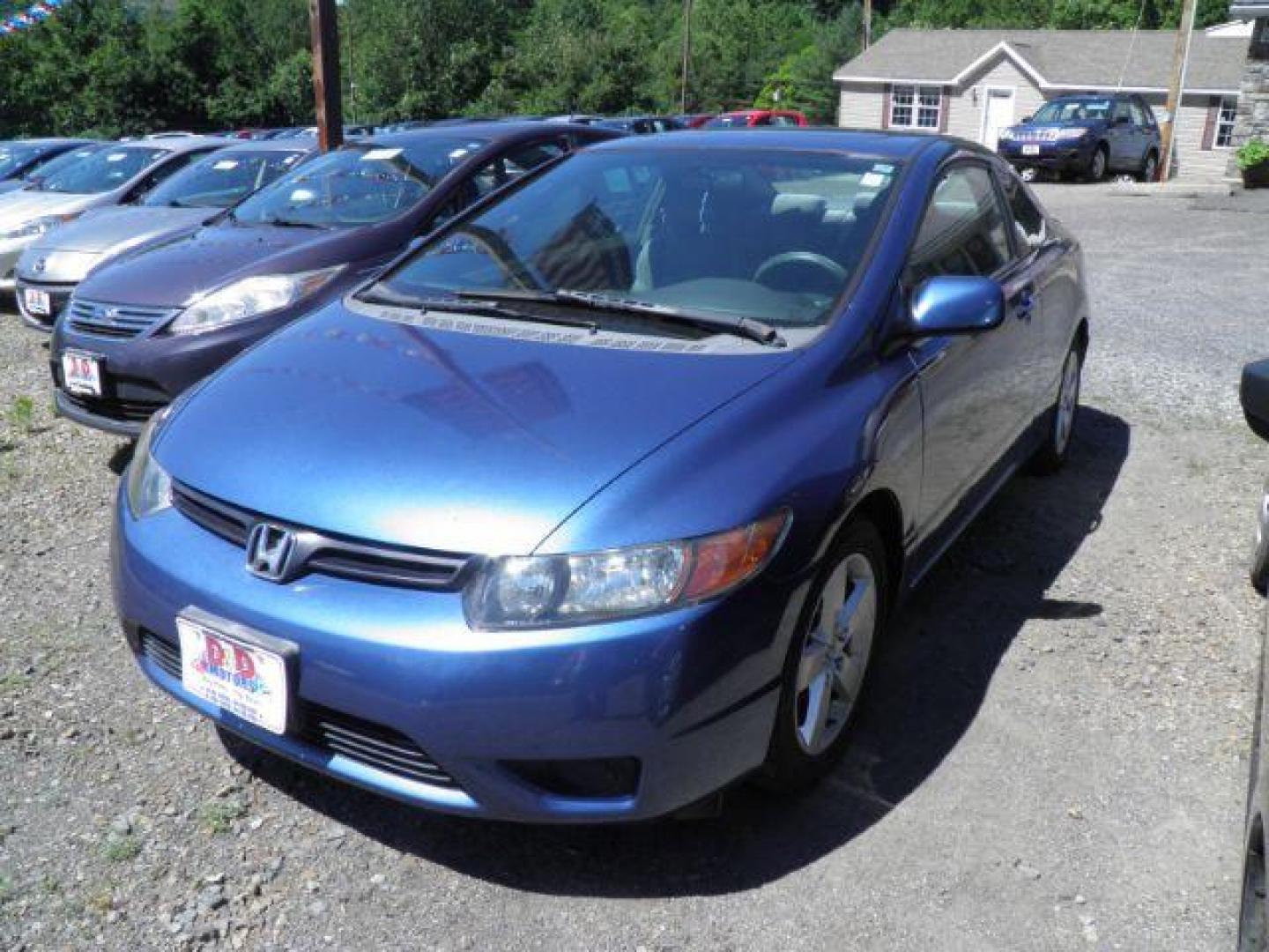 2008 BLUE Honda Civic EX Coupe AT (2HGFG12878H) with an 1.8L L4 engine, AT transmission, located at 19521 New George's Creek Rd SW, Barton, MD, 21521, (301) 463-2404, 39.524323, -79.017906 - Photo#0