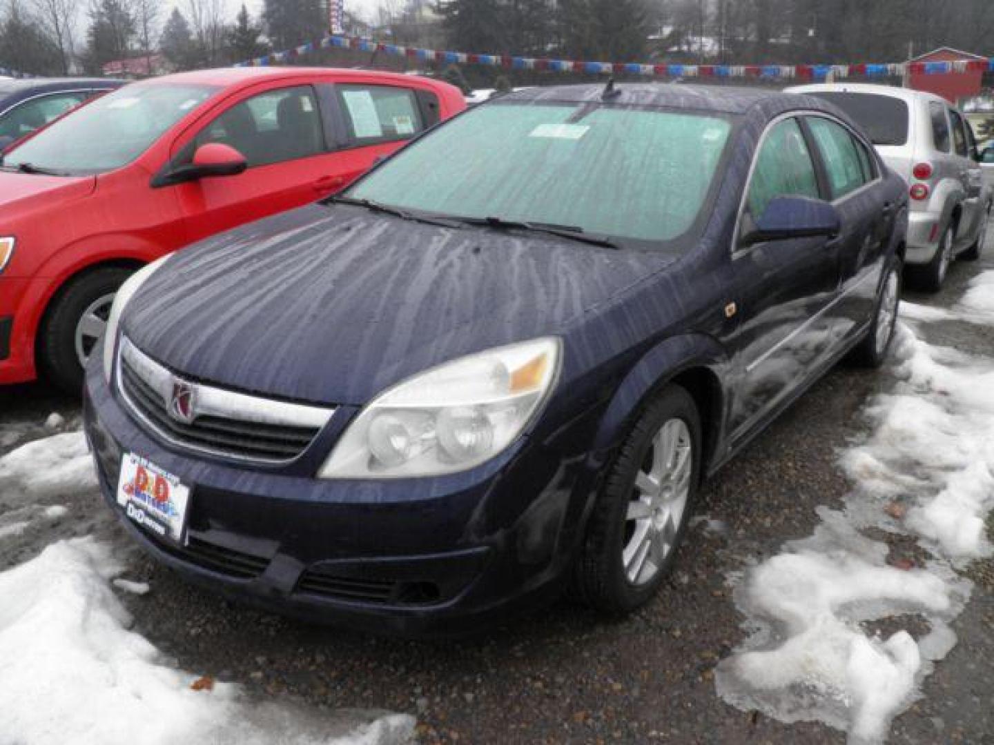 2008 BLUE Saturn Aura XE (1G8ZS57NX8F) with an 3.5L V6 engine, AT transmission, located at 19521 New George's Creek Rd SW, Barton, MD, 21521, (301) 463-2404, 39.524323, -79.017906 - Photo#0