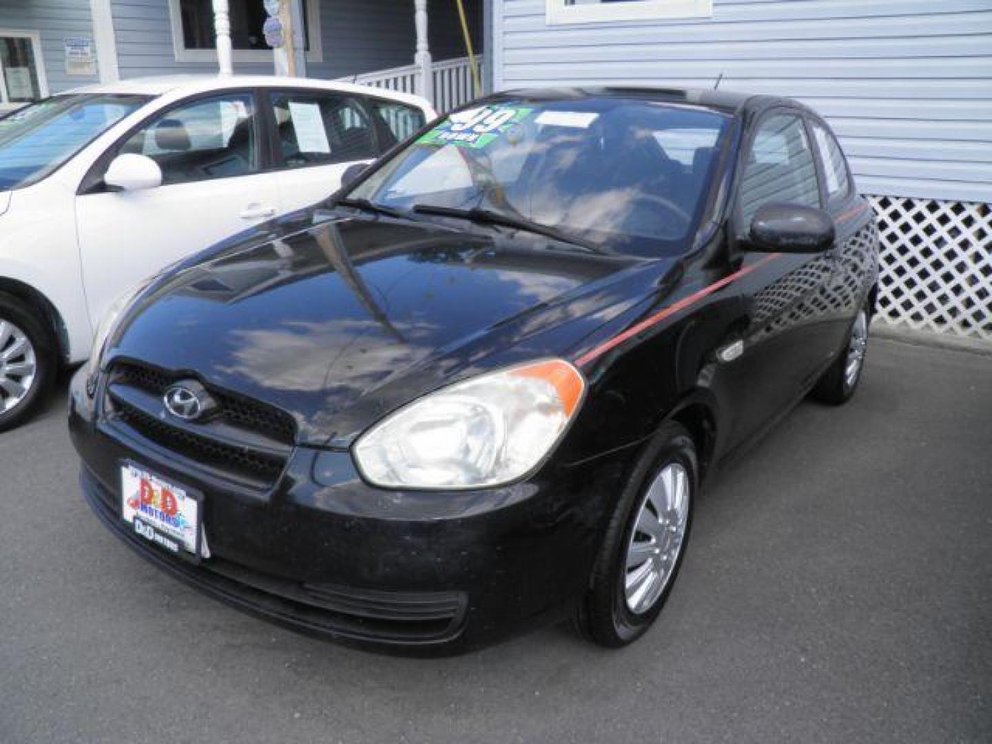 2010 BLACK Hyundai Accent GS (KMHCM3AC0AU) with an 1.6l L4 engine, MAN transmission, located at 15520 McMullen Hwy SW, Belair, MD, 21502, (301) 729-3700, 39.581375, -78.846451 - Photo#0