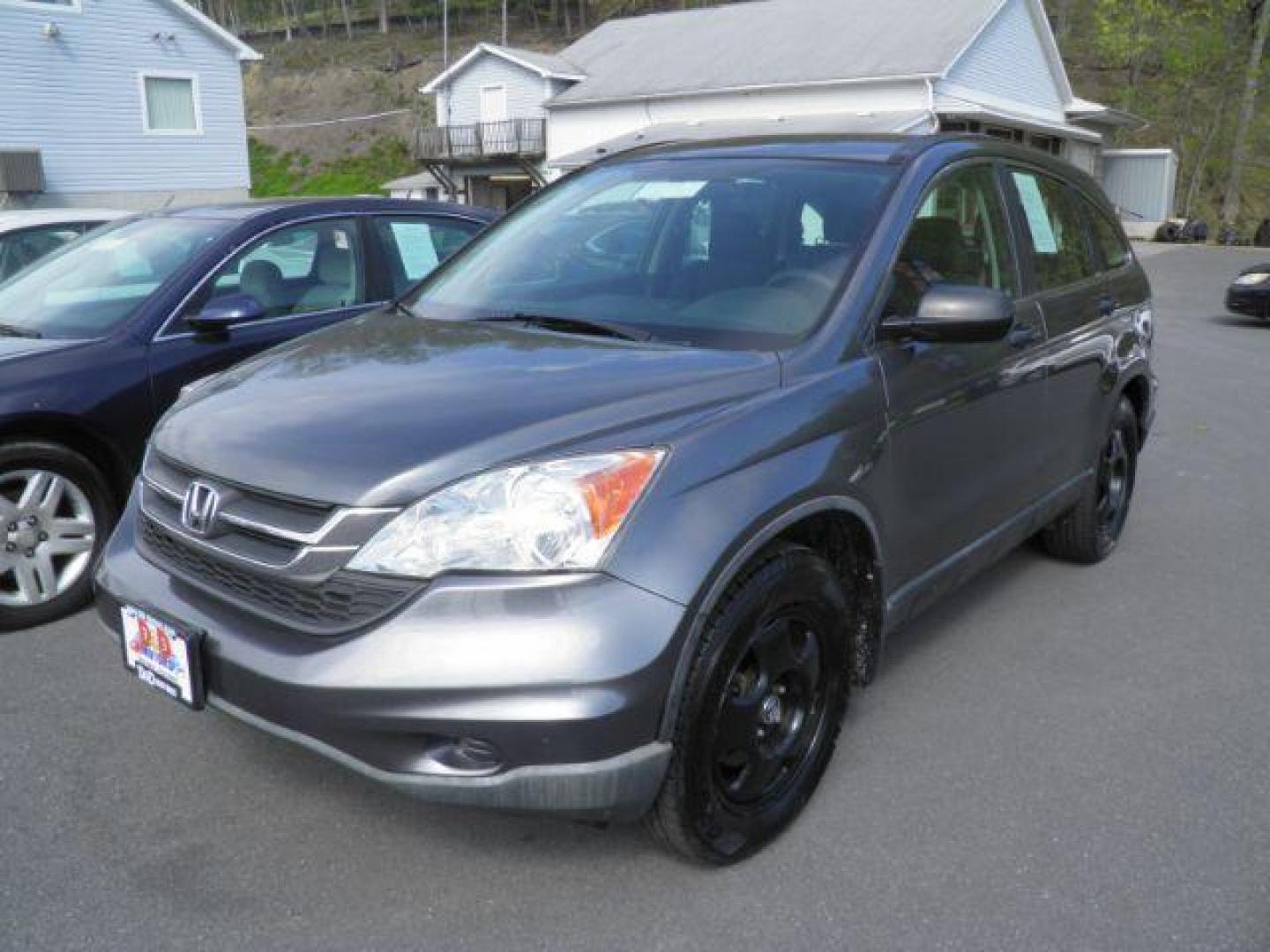 2011 GRAY Honda CR-V LX 4WD 5-Speed AT (5J6RE4H38BL) with an 2.4L L4 engine, AT transmission, located at 19521 New George's Creek Rd SW, Barton, MD, 21521, (301) 463-2404, 39.524323, -79.017906 - Photo#0