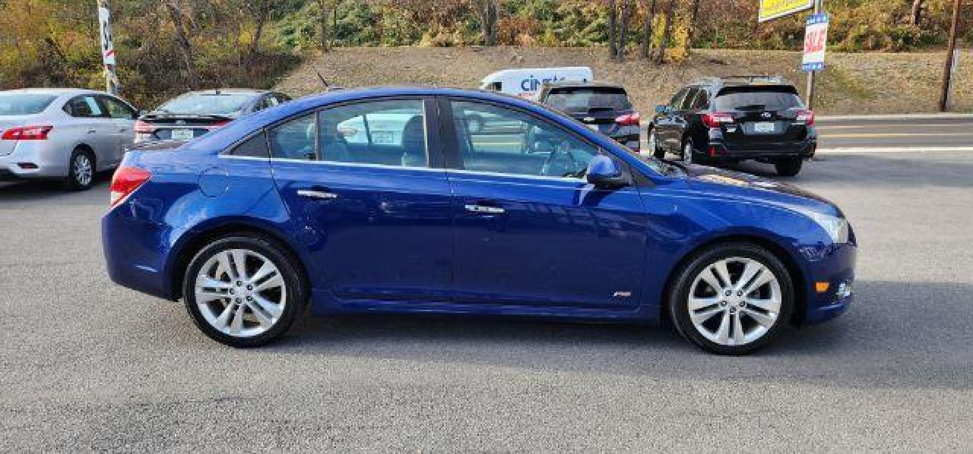 2012 Blue Topaz Metallic /Jet Black/Brick Leather Interior Chevrolet Cruze LTZ (1G1PH5SC8C7) with an 4 engine, AT transmission, located at 15520 McMullen Hwy SW, Belair, MD, 21502, (301) 729-3700, 39.581375, -78.846451 - Photo#8