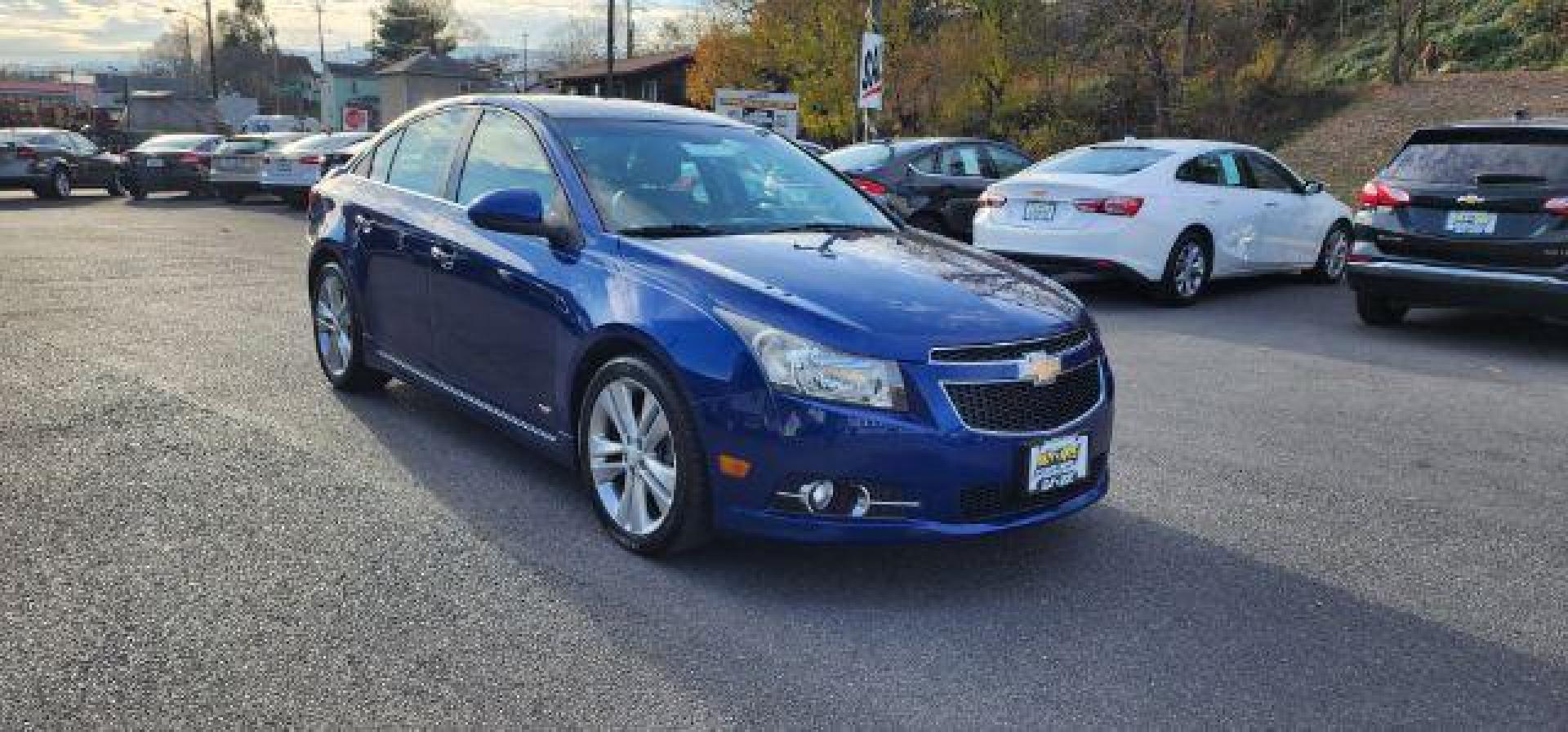 2012 Blue Topaz Metallic /Jet Black/Brick Leather Interior Chevrolet Cruze LTZ (1G1PH5SC8C7) with an 4 engine, AT transmission, located at 15520 McMullen Hwy SW, Belair, MD, 21502, (301) 729-3700, 39.581375, -78.846451 - Photo#9