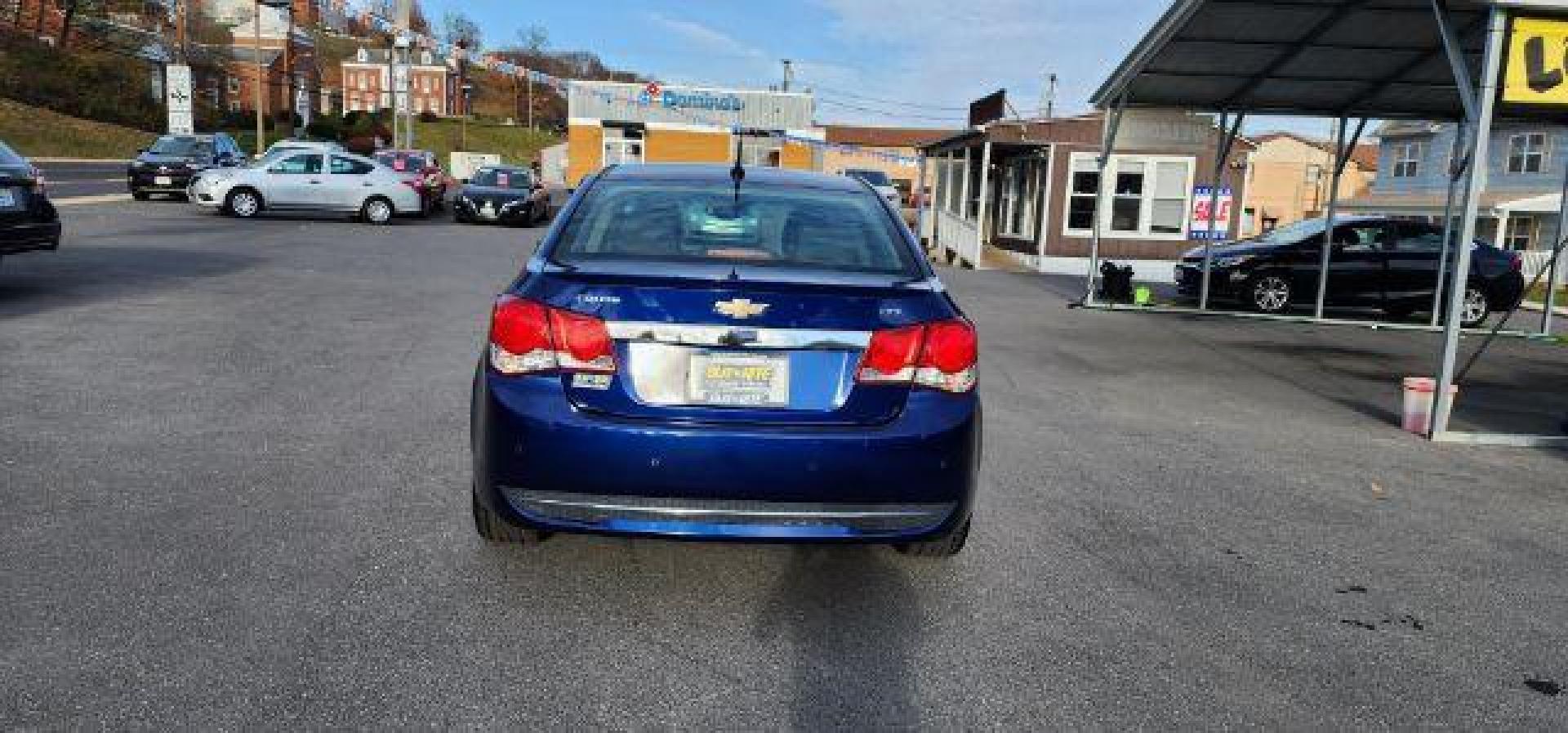 2012 Blue Topaz Metallic /Jet Black/Brick Leather Interior Chevrolet Cruze LTZ (1G1PH5SC8C7) with an 4 engine, AT transmission, located at 15520 McMullen Hwy SW, Belair, MD, 21502, (301) 729-3700, 39.581375, -78.846451 - Photo#5