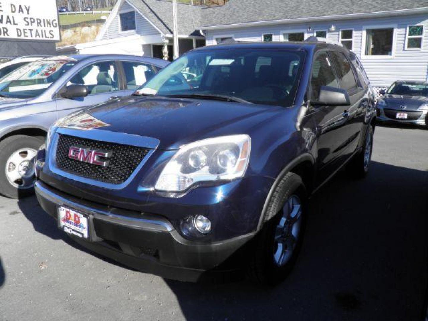 2012 BLUE GMC Acadia SLE-2 FWD (1GKKRPED2CJ) with an 3.6L V6 engine, AT transmission, located at 15520 McMullen Hwy SW, Belair, MD, 21502, (301) 729-3700, 39.581375, -78.846451 - Photo#0