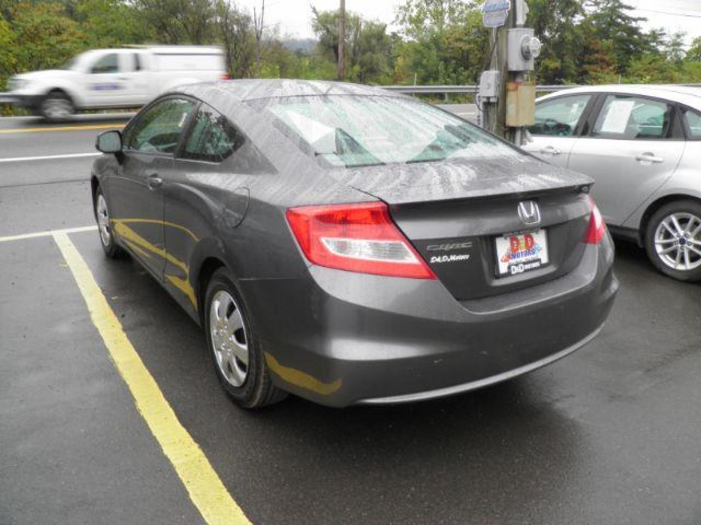 2012 GRAY HONDA CIVIC LX COUPE (2HGFG3B50CH) with an 2.3L L4 engine, AT transmission, located at 15520 McMullen Hwy SW, Belair, MD, 21502, (301) 729-3700, 39.581375, -78.846451 - Photo#2