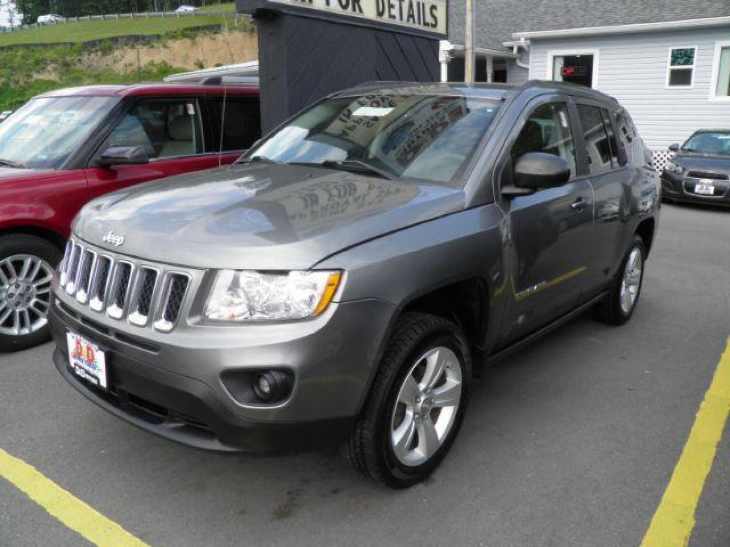 2012 GRAY Jeep Compass Sport 4WD (1C4NJDBB2CD) with an 2.4L L4 engine, CVT transmission, located at 15520 McMullen Hwy SW, Belair, MD, 21502, (301) 729-3700, 39.581375, -78.846451 - Photo#0