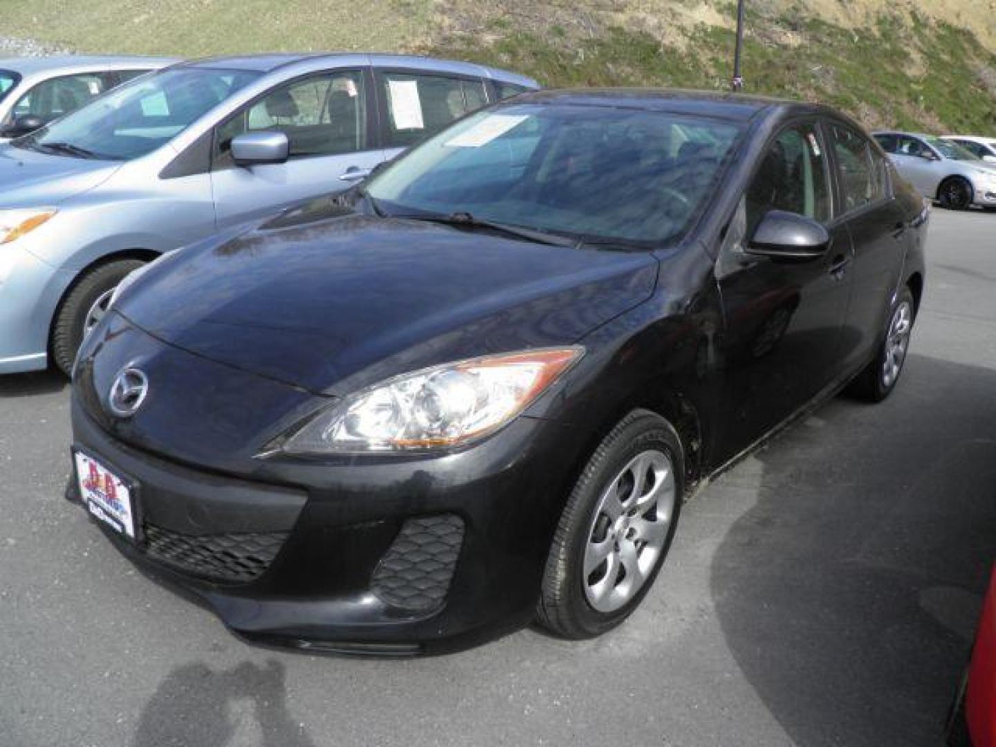 2012 BLACK Mazda MAZDA3 i Sport 4-Door (JM1BL1UG7C1) with an 2.0L L4 engine, AT transmission, located at 15520 McMullen Hwy SW, Belair, MD, 21502, (301) 729-3700, 39.581375, -78.846451 - Photo#0