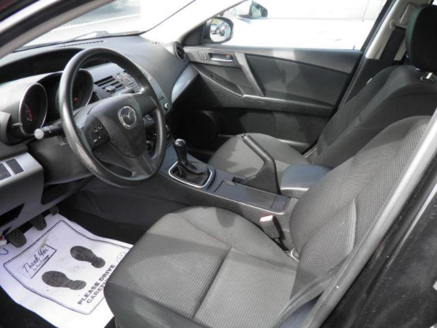 2012 BLACK Mazda MAZDA3 i Sport 4-Door (JM1BL1UG7C1) with an 2.0L L4 engine, AT transmission, located at 15520 McMullen Hwy SW, Belair, MD, 21502, (301) 729-3700, 39.581375, -78.846451 - Photo#1