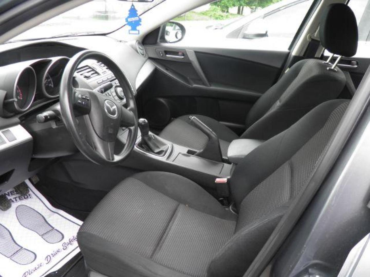 2012 GRAY Mazda MAZDA3 i Sport 4-Door (JM1BL1UG8C1) with an 2.0L L4 engine, 5SP transmission, located at 19521 New George's Creek Rd SW, Barton, MD, 21521, (301) 463-2404, 39.524323, -79.017906 - Photo#1