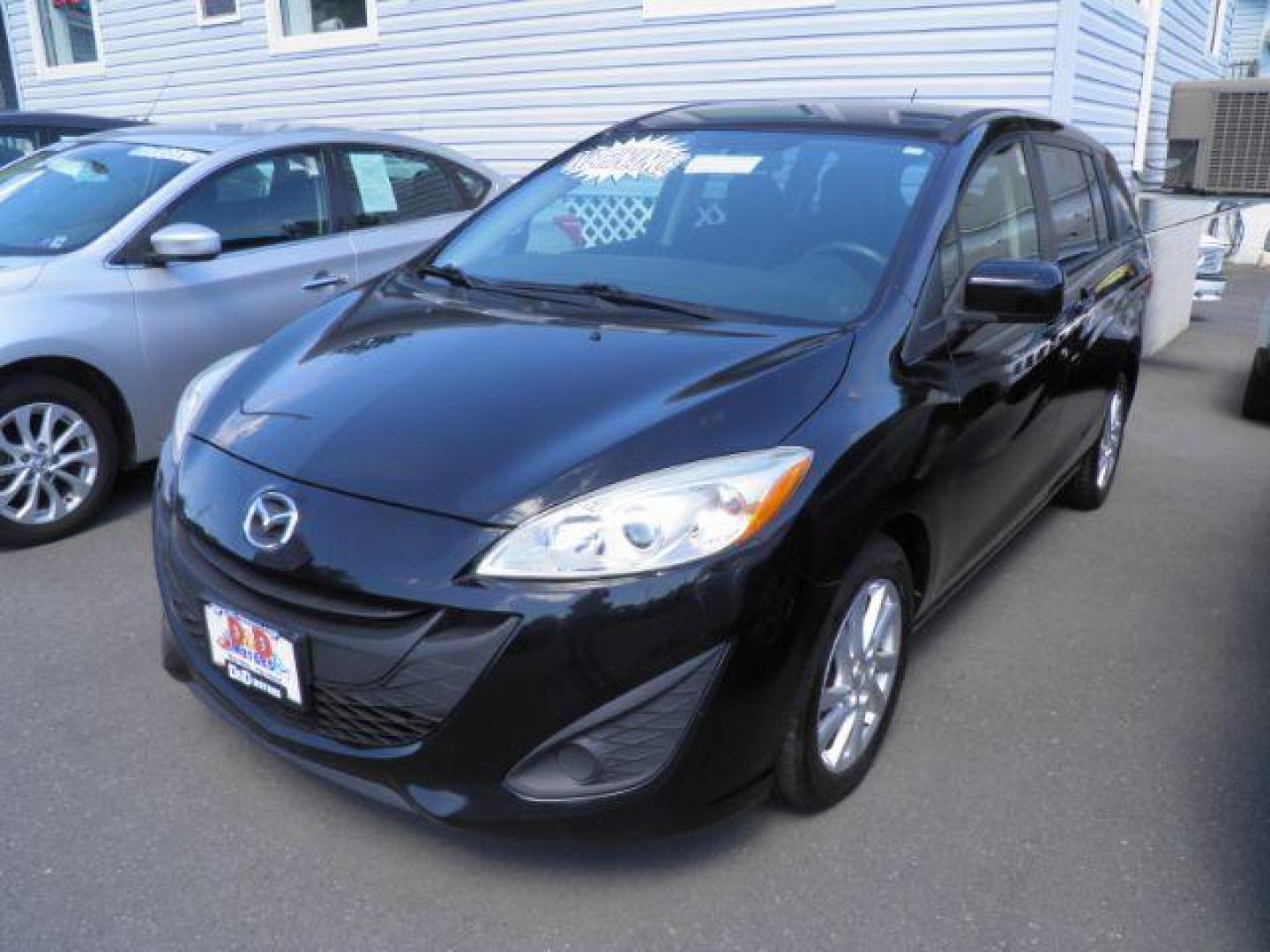 2012 BLACK Mazda MAZDA5 Sport (JM1CW2BL0C0) with an 2.5 L4 engine, AT transmission, located at 15520 McMullen Hwy SW, Belair, MD, 21502, (301) 729-3700, 39.581375, -78.846451 - Photo#0