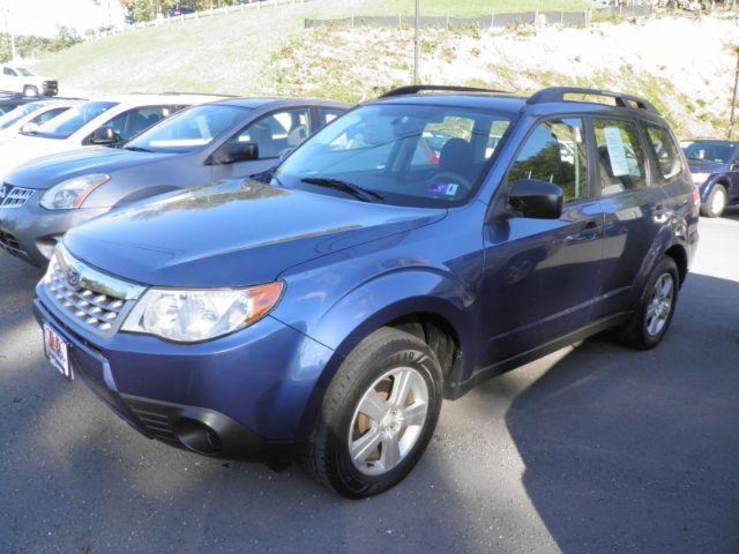 2012 BLUE Subaru Forester 2.5X (JF2SHABCXCH) with an 2.5 L4 engine, AT transmission, located at 19521 New George's Creek Rd SW, Barton, MD, 21521, (301) 463-2404, 39.524323, -79.017906 - Photo#0