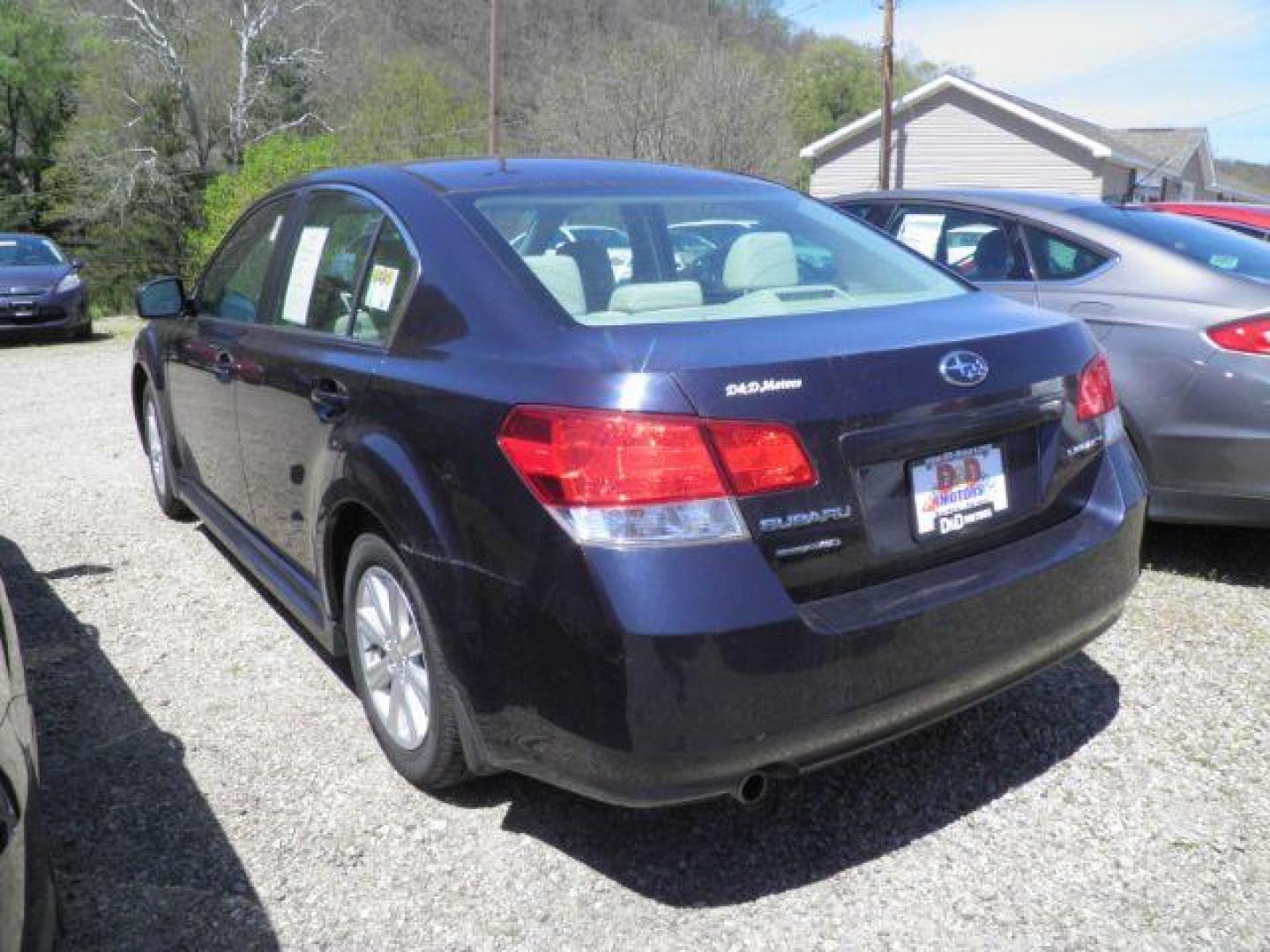 2012 BLUE Subaru Legacy 2.5i Premium (4S3BMAC65C1) with an 2.5 L4 engine, MAN transmission, located at 15520 McMullen Hwy SW, Belair, MD, 21502, (301) 729-3700, 39.581375, -78.846451 - Photo#4