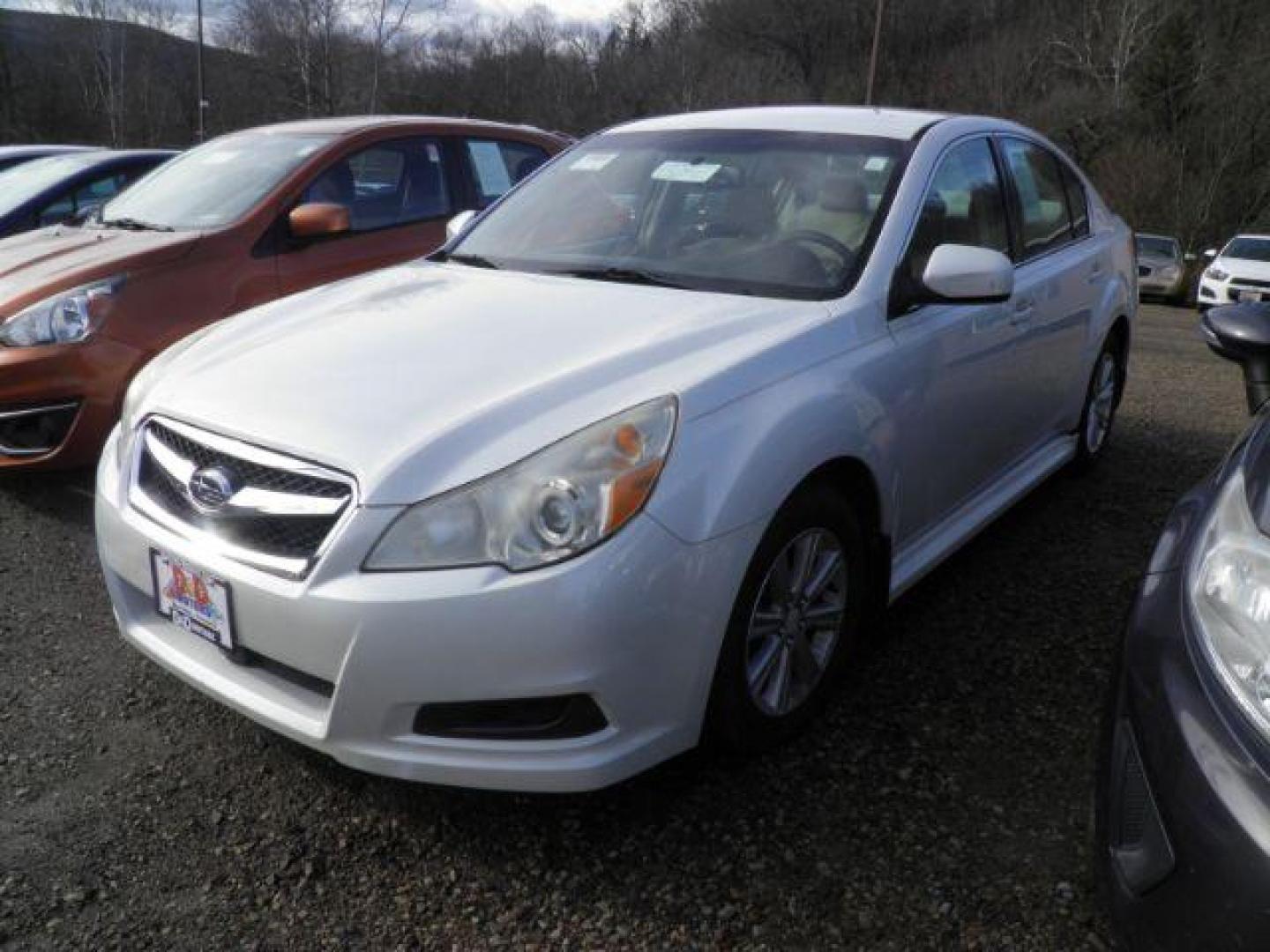 2012 WHITE Subaru Legacy 2.5i Premium (4S3BMBC64C3) with an 2.5 L4 engine, CVT transmission, located at 19521 New George's Creek Rd SW, Barton, MD, 21521, (301) 463-2404, 39.524323, -79.017906 - Photo#0