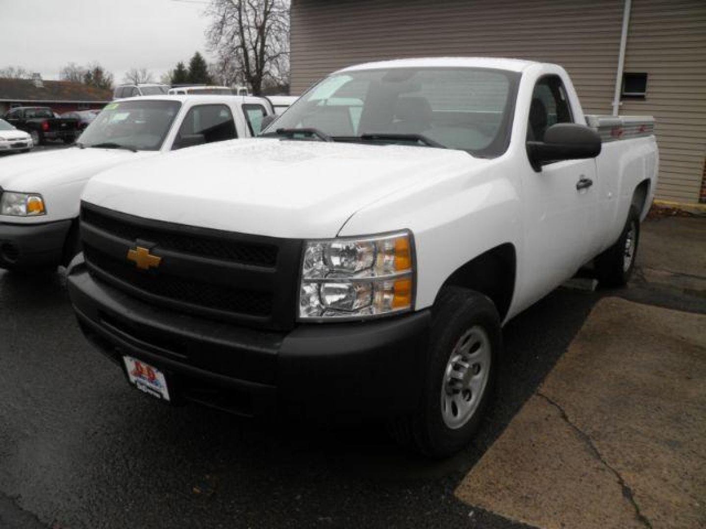 2013 WHITE Chevrolet Silverado 1500 Work Truck 2WD (1GCNCPEX6DZ) with an 4.3L V6 engine, located at 15520 McMullen Hwy SW, Belair, MD, 21502, (301) 729-3700, 39.581375, -78.846451 - Photo#0