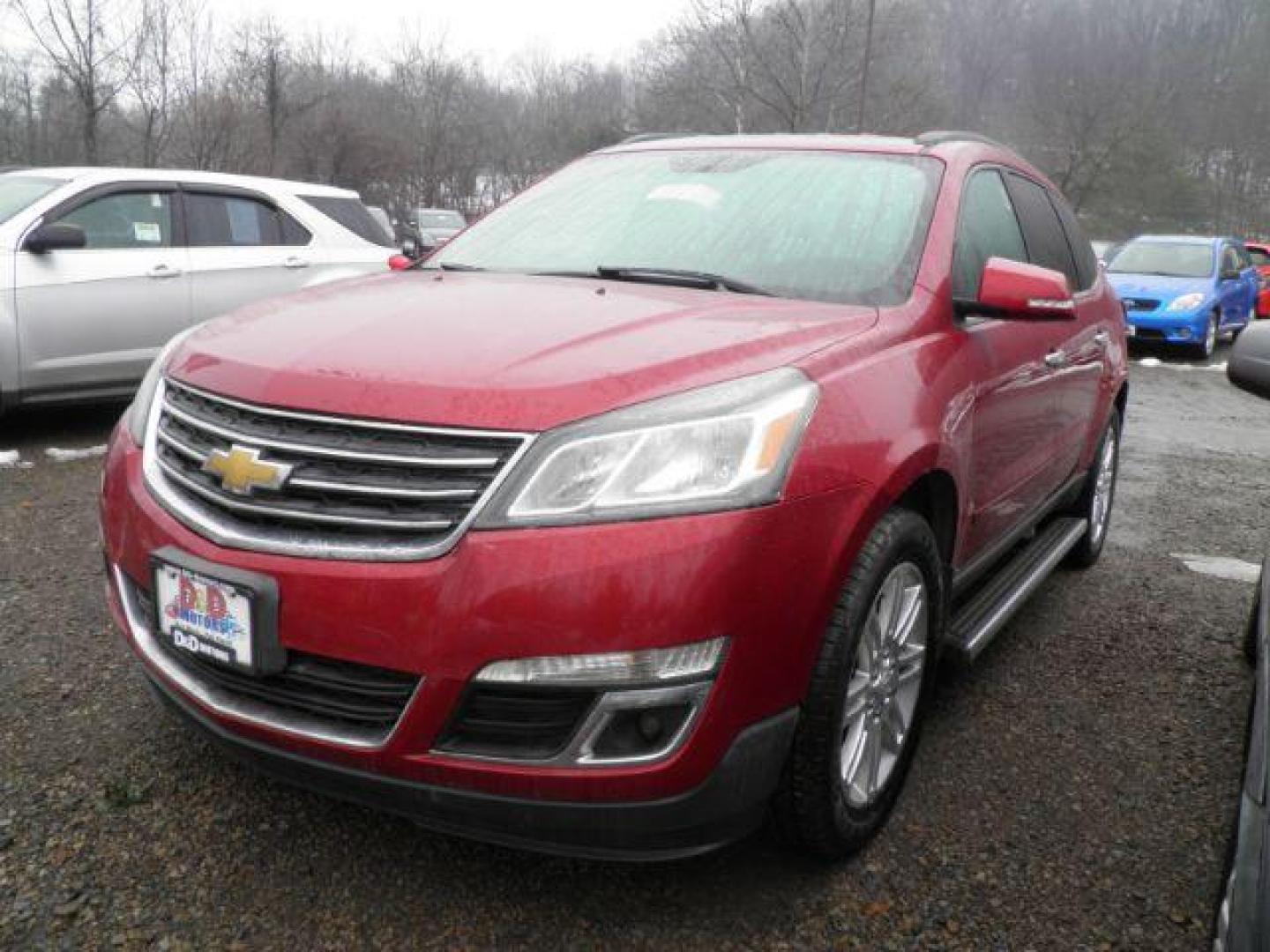 2013 RED Chevrolet Traverse 1LT AWD (1GNKVGKD4DJ) with an 3.6L V6 engine, AT transmission, located at 19521 New George's Creek Rd SW, Barton, MD, 21521, (301) 463-2404, 39.524323, -79.017906 - Photo#0