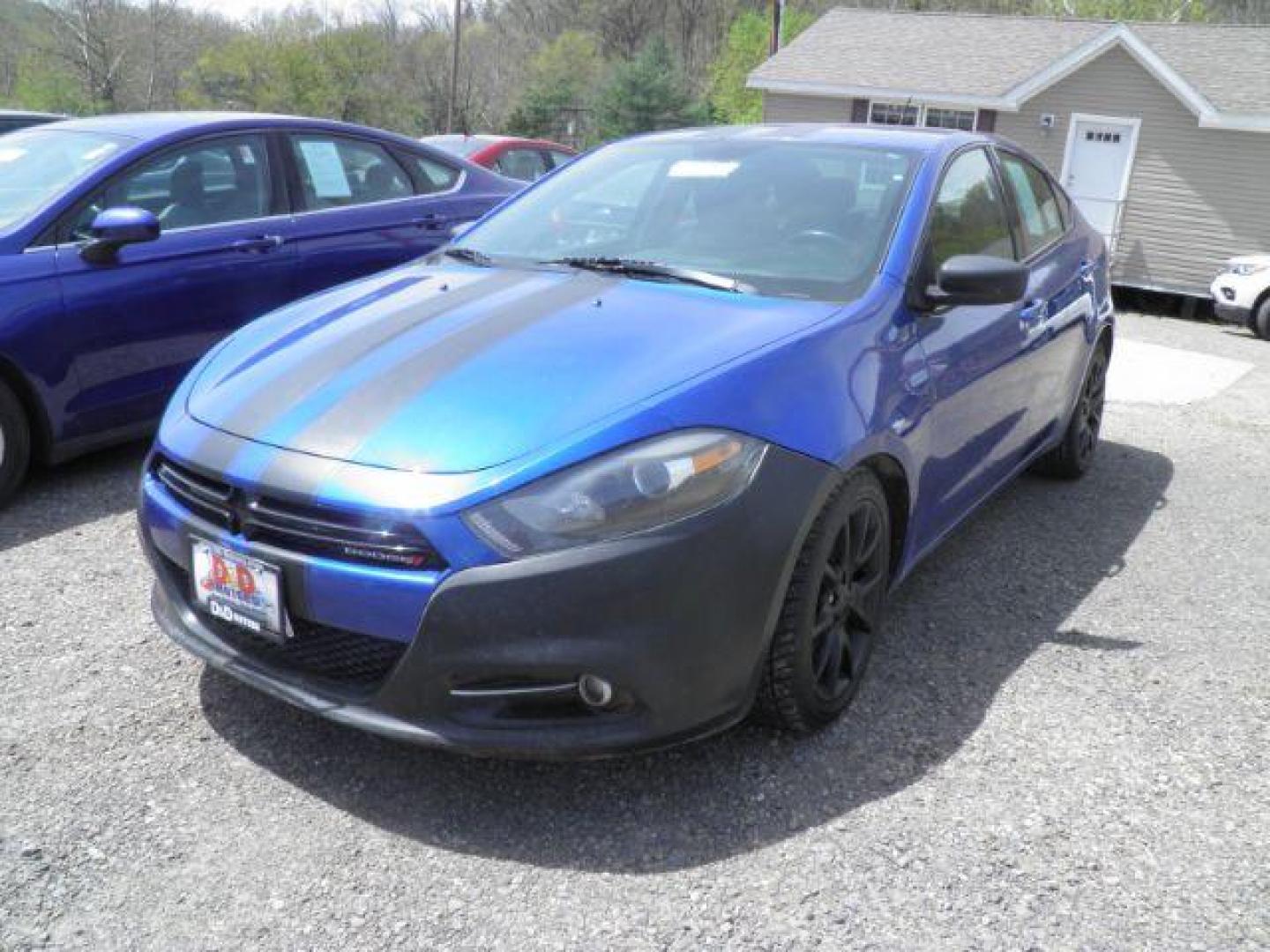 2013 BLUE DODGE DART SXT (1C3CDFBA5DD) with an 4 CYL engine, AT transmission, located at 19521 New George's Creek Rd SW, Barton, MD, 21521, (301) 463-2404, 39.524323, -79.017906 - Photo#0