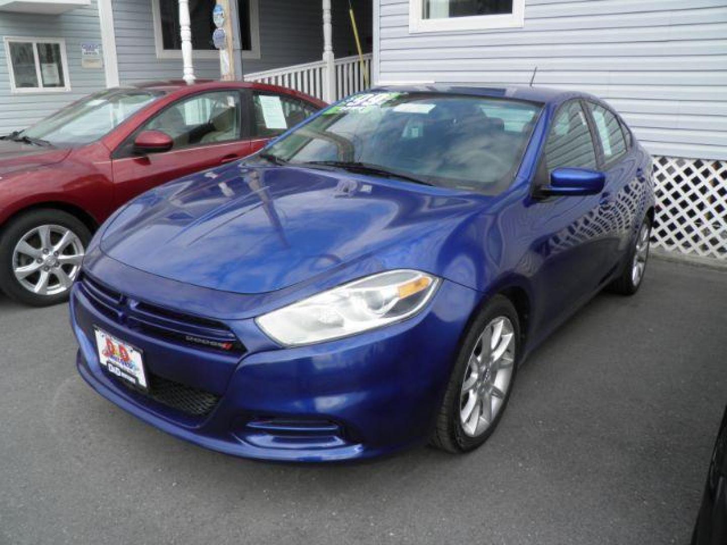 2013 BLUE Dodge Dart SXT (1C3CDFBAXDD) with an 2.4L L4 engine, AT transmission, located at 15520 McMullen Hwy SW, Belair, MD, 21502, (301) 729-3700, 39.581375, -78.846451 - Photo#0