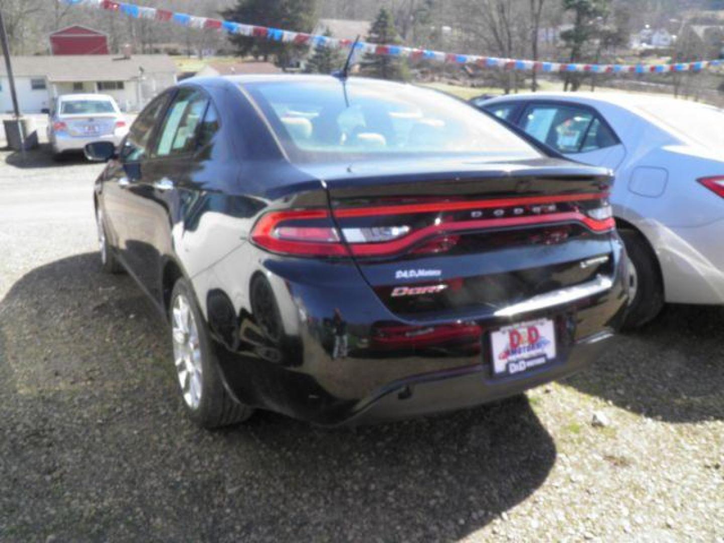 2013 BLACK /Black/Light Frost Leather Interior Dodge Dart Limited (1C3CDFCA2DD) with an 2.0l L4T engine, AT transmission, located at 19521 New George's Creek Rd SW, Barton, MD, 21521, (301) 463-2404, 39.524323, -79.017906 - Photo#4