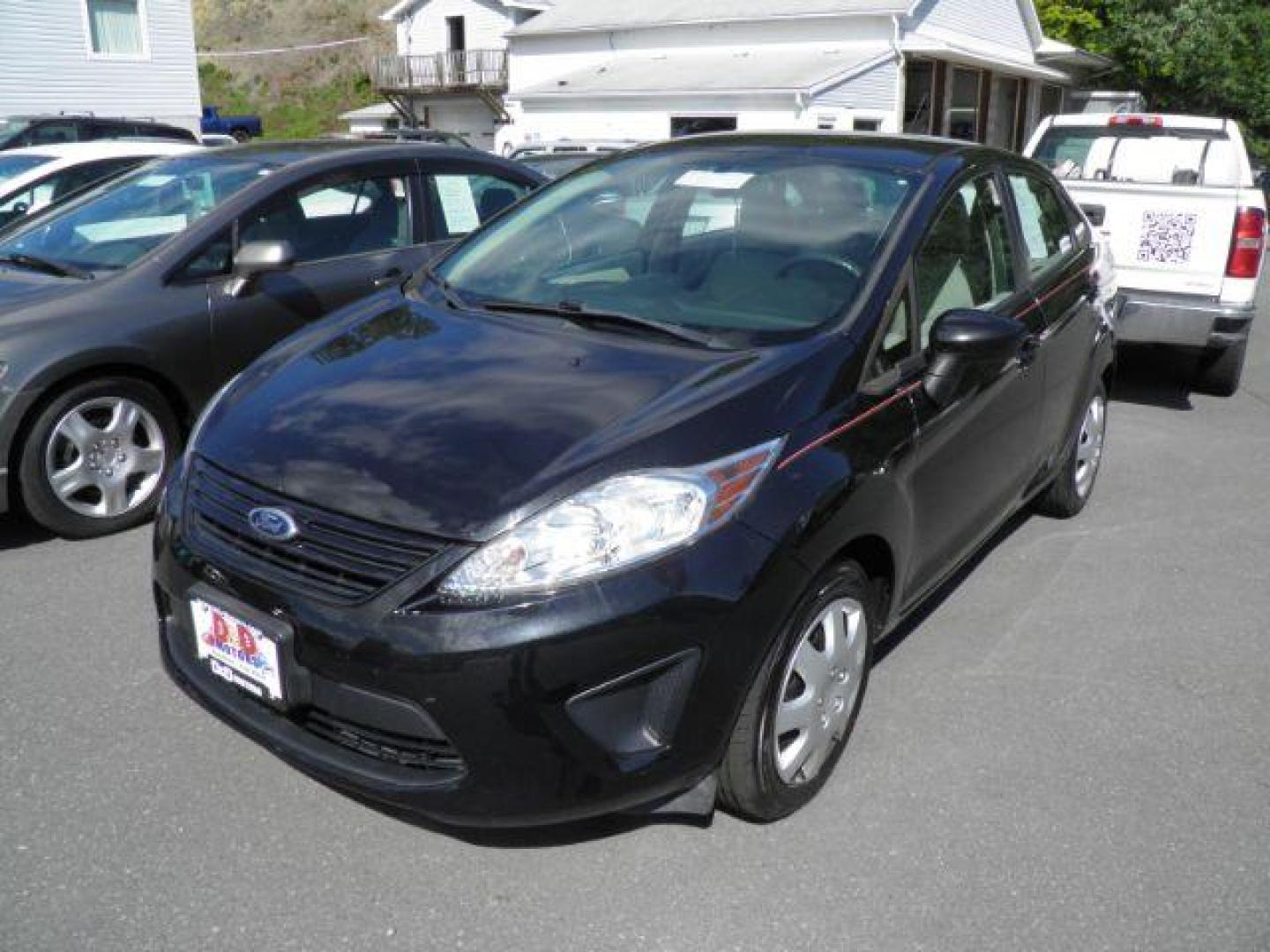 2013 BLACK Ford Fiesta S Sedan (3FADP4AJ2DM) with an 1.6L L4 DOHC 16V engine, 5SP transmission, located at 19521 New George's Creek Rd SW, Barton, MD, 21521, (301) 463-2404, 39.524323, -79.017906 - Photo#0