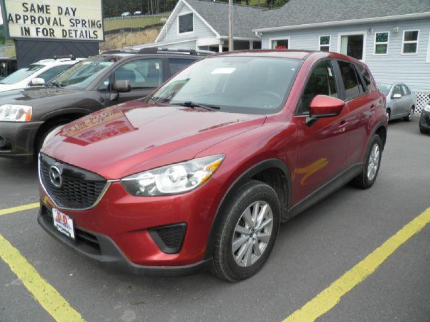 2013 RED Mazda CX-5 Sport AWD (JM3KE4BE5D0) with an 2.0L L4 engine, AT transmission, located at 19521 New George's Creek Rd SW, Barton, MD, 21521, (301) 463-2404, 39.524323, -79.017906 - Photo#0