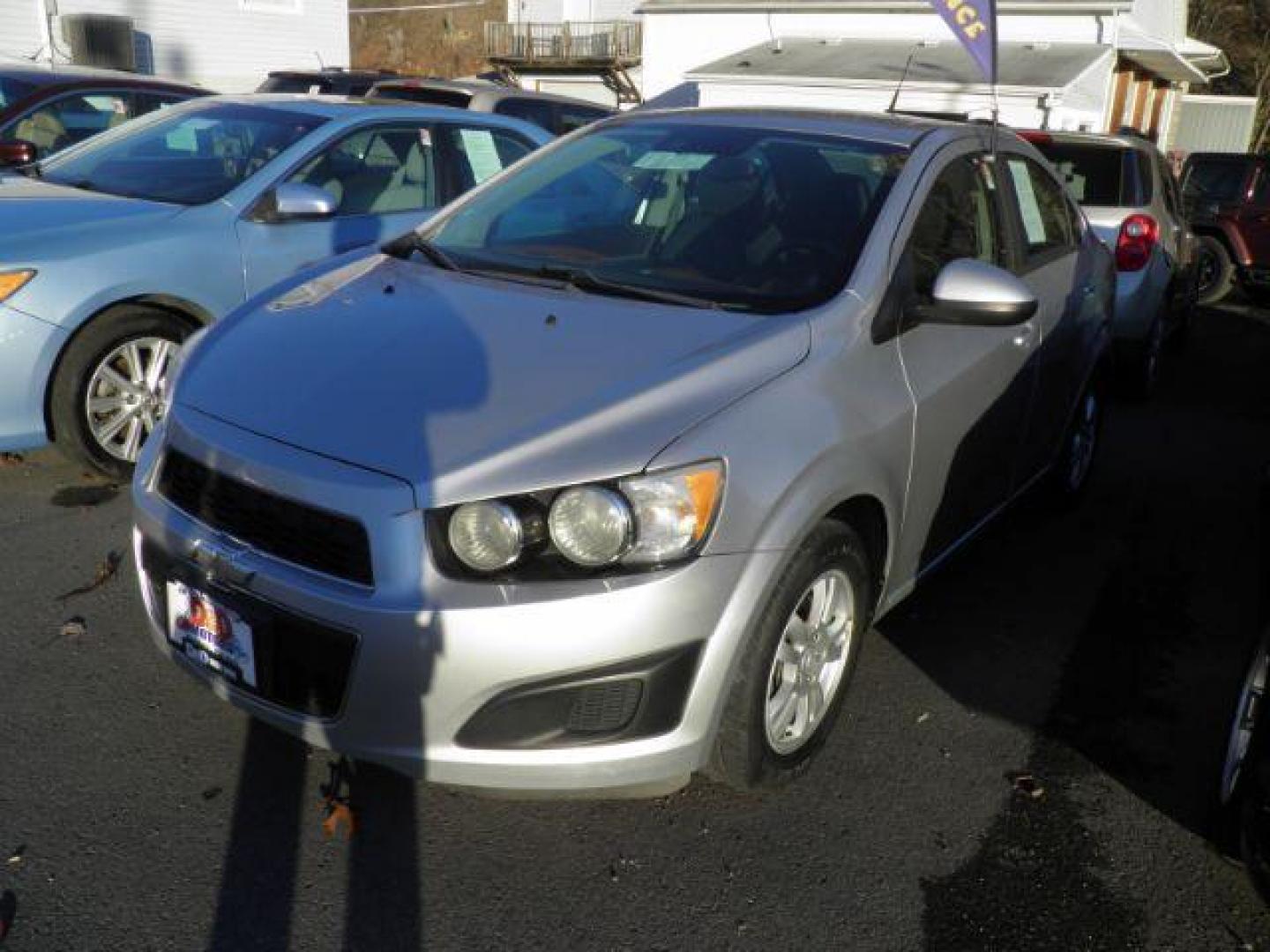 2014 SILVER Chevrolet SONIC LT Auto Sedan (1G1JC5SH2E4) with an 1.8L L4 engine, AT transmission, located at 15520 McMullen Hwy SW, Belair, MD, 21502, (301) 729-3700, 39.581375, -78.846451 - Photo#0