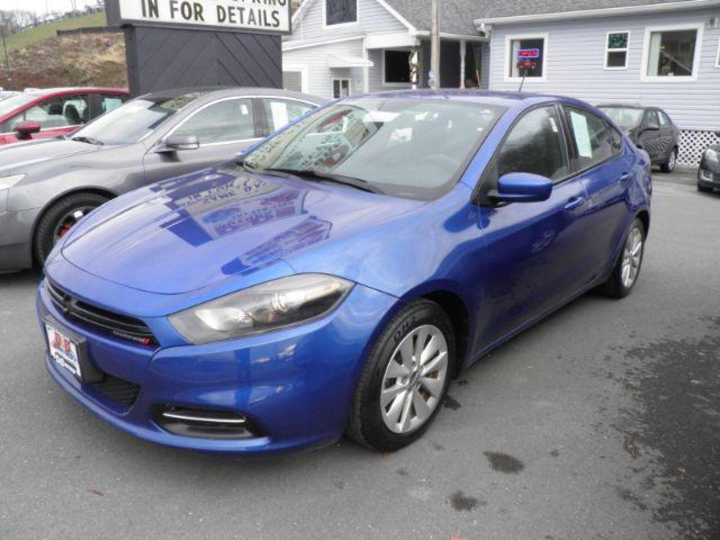 2014 BLUE Dodge Dart SXT (1C3CDFBB8ED) with an 2.4L L4 DOHC 16V engine, AT transmission, located at 15520 McMullen Hwy SW, Belair, MD, 21502, (301) 729-3700, 39.581375, -78.846451 - Photo#0