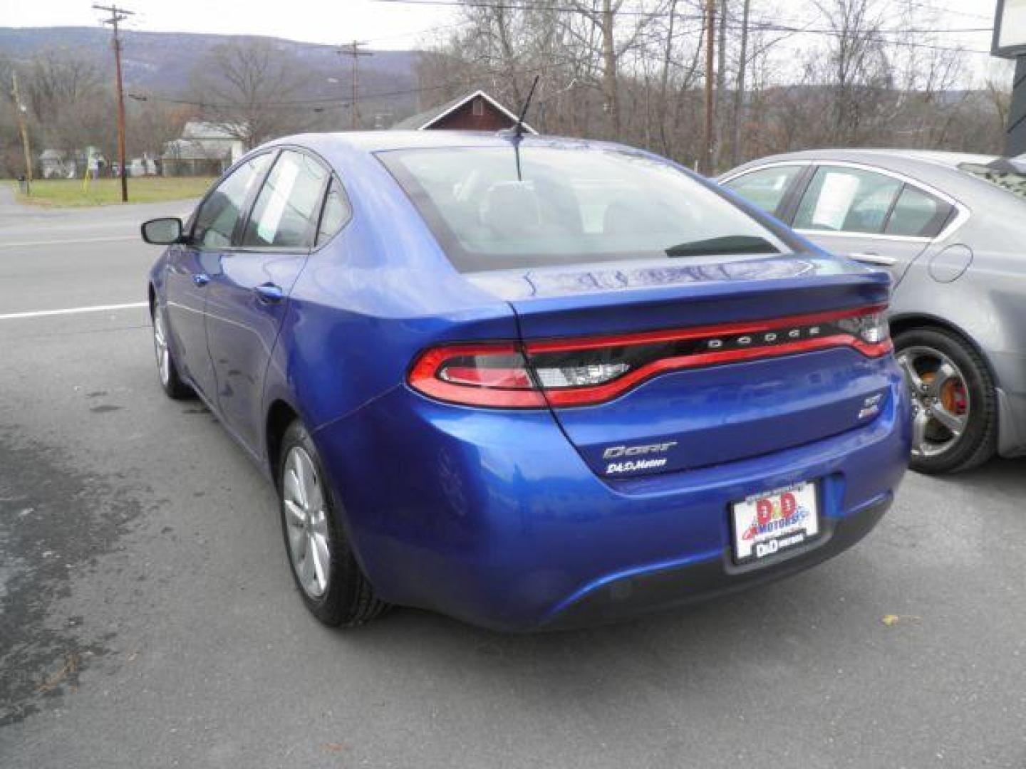 2014 BLUE Dodge Dart SXT (1C3CDFBB8ED) with an 2.4L L4 DOHC 16V engine, AT transmission, located at 15520 McMullen Hwy SW, Belair, MD, 21502, (301) 729-3700, 39.581375, -78.846451 - Photo#4