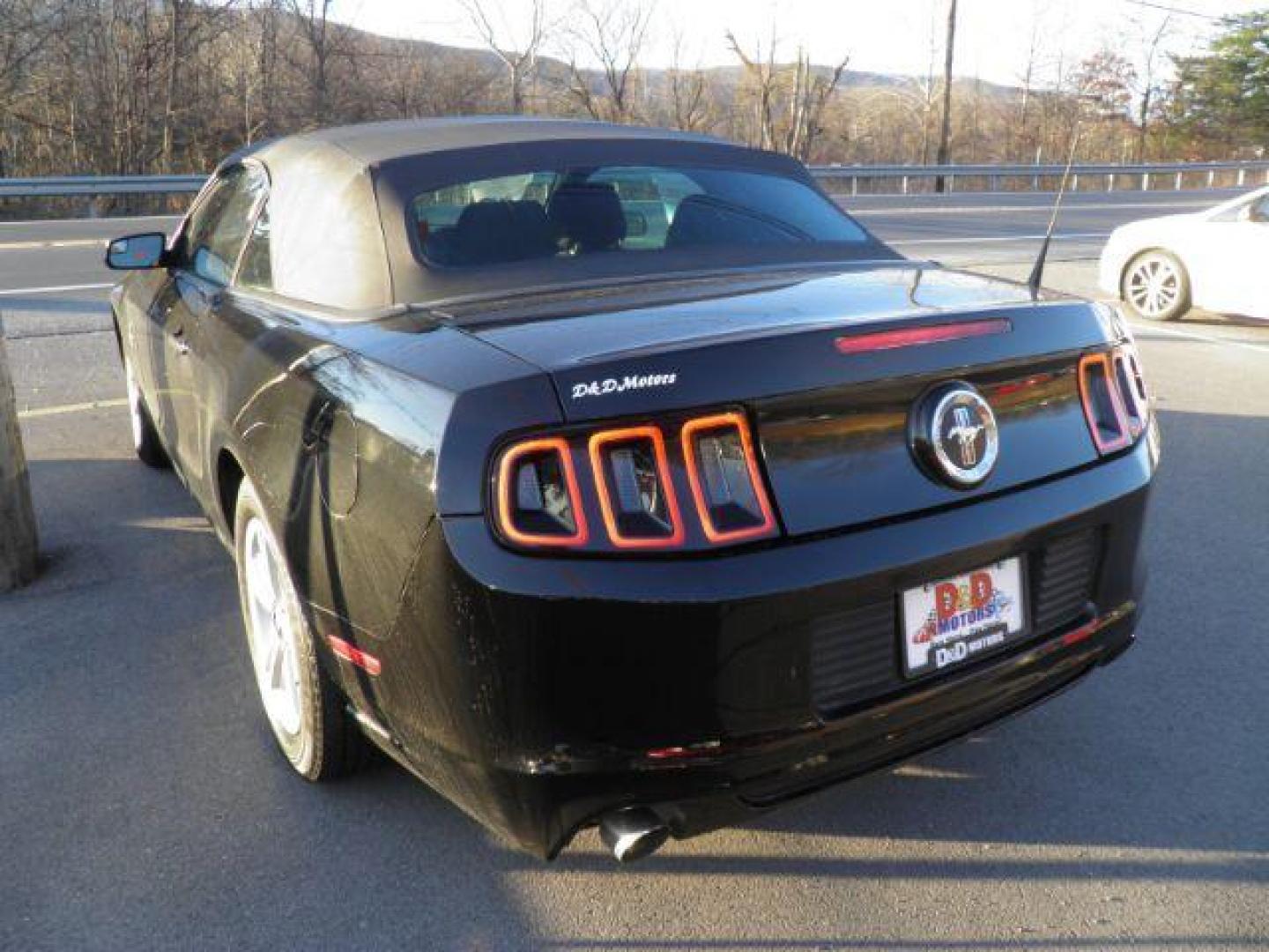 2014 BLACK FORD MUSTANG V6 Convertible (1ZVBP8EM4E5) with an 3.7L V6 engine, AT transmission, located at 15520 McMullen Hwy SW, Belair, MD, 21502, (301) 729-3700, 39.581375, -78.846451 - Photo#4