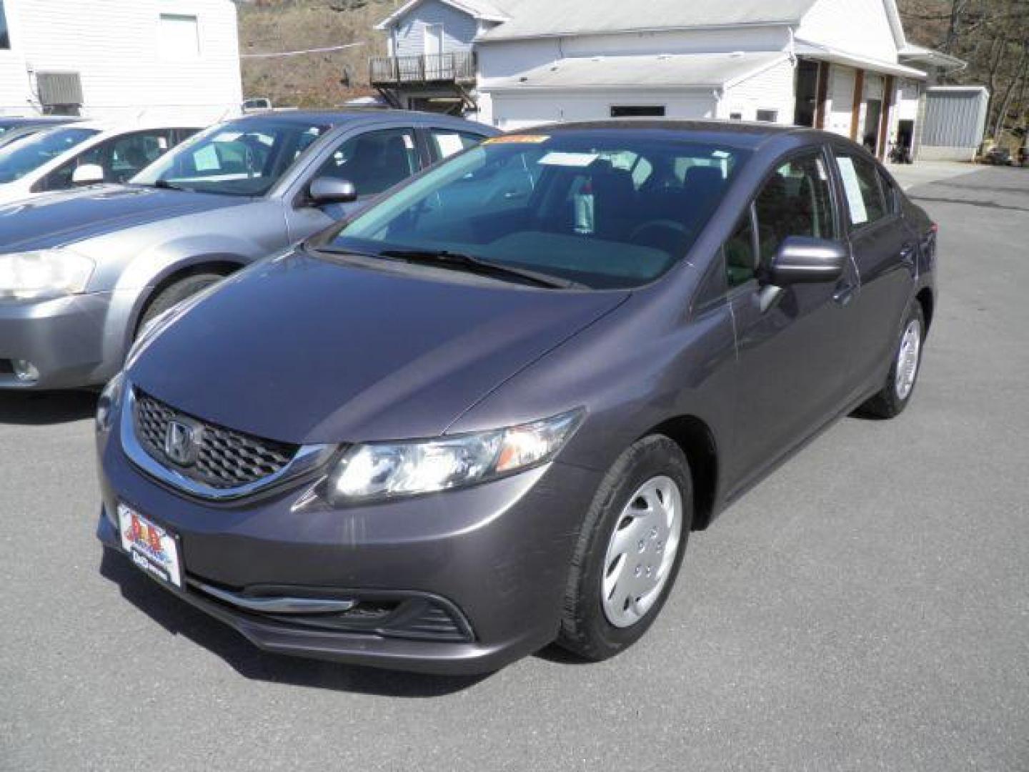 2014 GRAY Honda Civic LX Sedan CVT (19XFB2F50EE) with an 1.8L L4 engine, CVT transmission, located at 15520 McMullen Hwy SW, Belair, MD, 21502, (301) 729-3700, 39.581375, -78.846451 - Photo#0