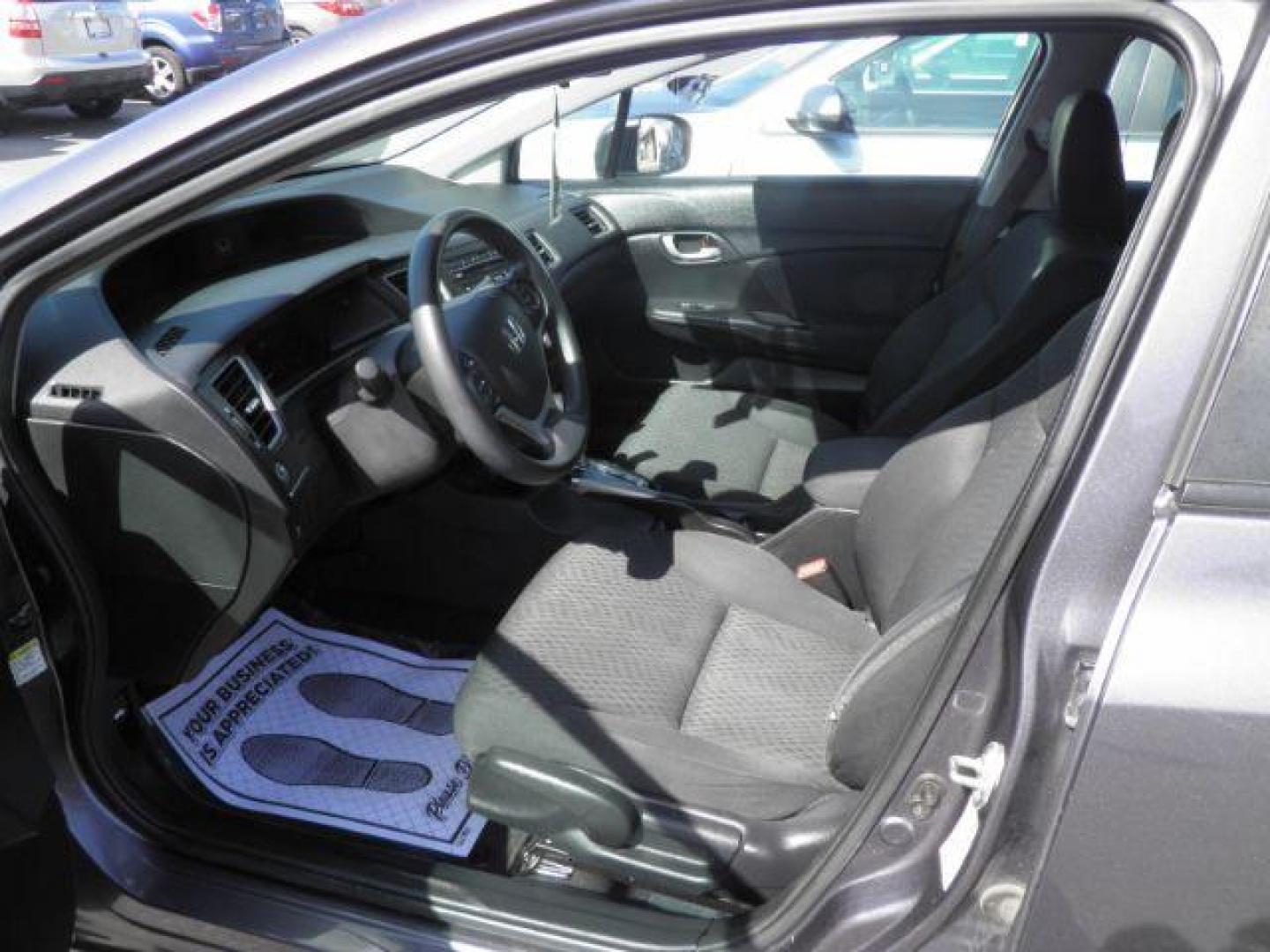 2014 GRAY Honda Civic LX Sedan CVT (19XFB2F50EE) with an 1.8L L4 engine, CVT transmission, located at 15520 McMullen Hwy SW, Belair, MD, 21502, (301) 729-3700, 39.581375, -78.846451 - Photo#1