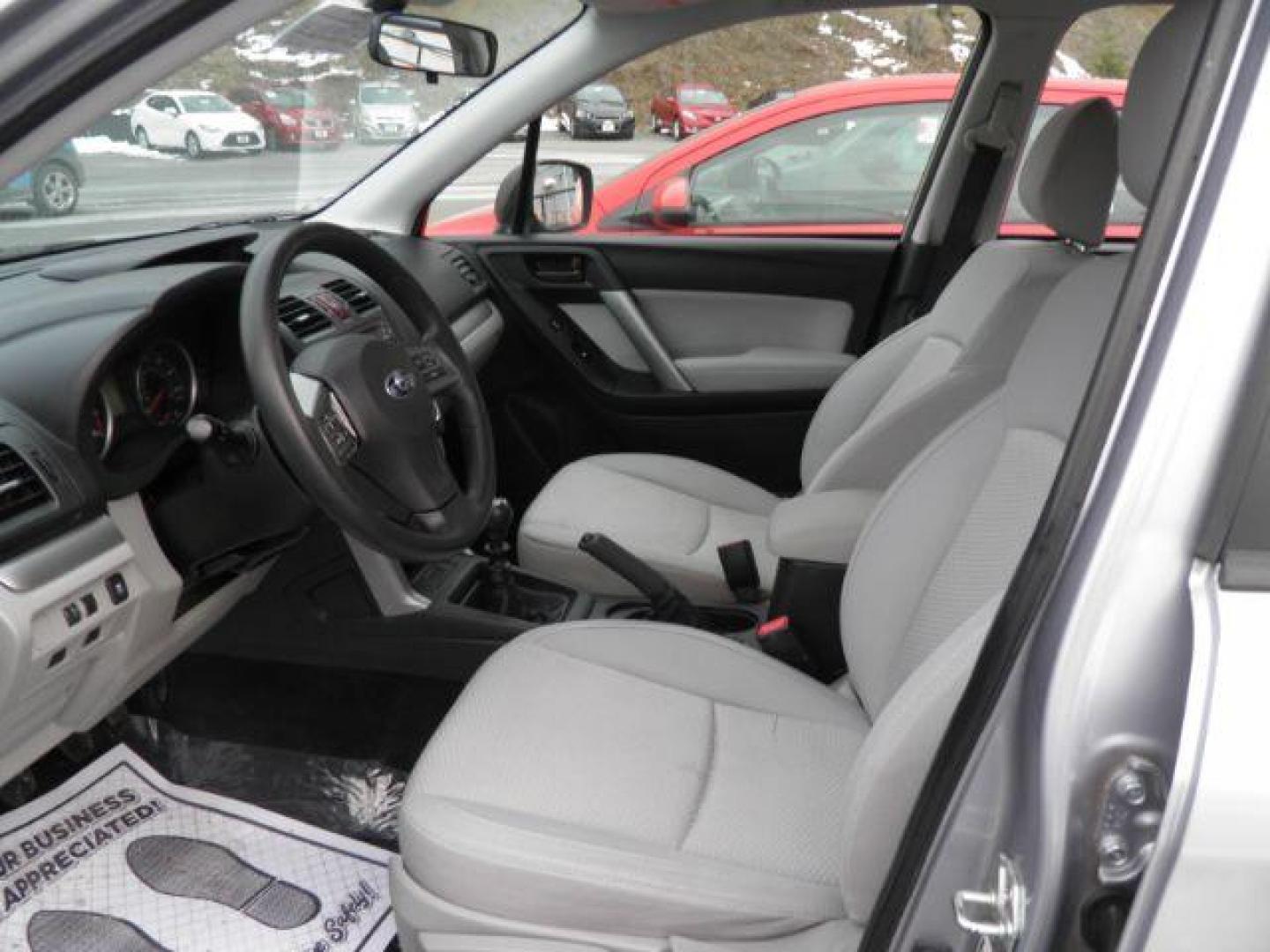 2014 SILVER SUBARU FORESTER 2.5i (JF2SJAAC4EG) with an 2.5 L4 engine, MAN transmission, located at 15520 McMullen Hwy SW, Belair, MD, 21502, (301) 729-3700, 39.581375, -78.846451 - Photo#1