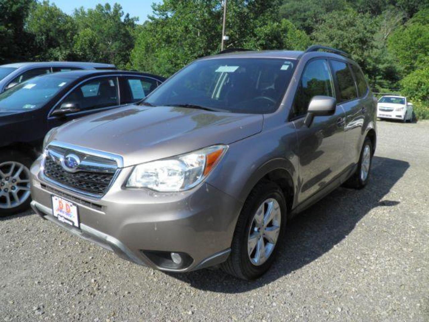 2014 BRONZE Subaru Forester 2.5i Premium (JF2SJACC3EG) with an 2.5 L4 engine, 6SP transmission, located at 19521 New George's Creek Rd SW, Barton, MD, 21521, (301) 463-2404, 39.524323, -79.017906 - Photo#0