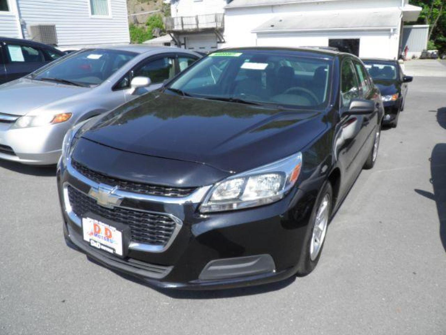 2015 BLACK Chevrolet MALIBU LS (1G11B5SL8FF) with an 2.5 L4 engine, AT transmission, located at 15520 McMullen Hwy SW, Belair, MD, 21502, (301) 729-3700, 39.581375, -78.846451 - Photo#0