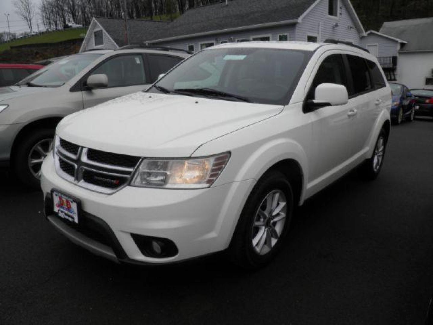 2015 WHITE Dodge Journey SXT (3C4PDCBG7FT) with an 3.6L V6 engine, AT transmission, located at 15520 McMullen Hwy SW, Belair, MD, 21502, (301) 729-3700, 39.581375, -78.846451 - Photo#0