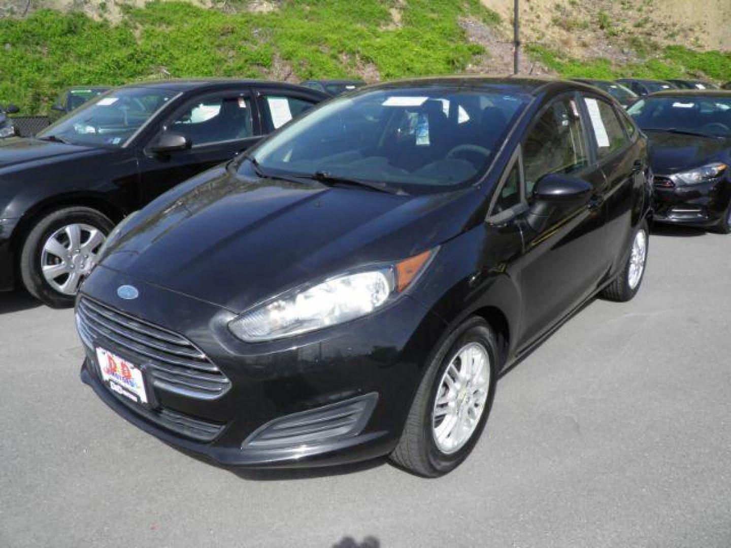 2015 BLACK Ford Fiesta S Sedan (3FADP4AJ5FM) with an 1.6L L4 engine, AT transmission, located at 19521 New George's Creek Rd SW, Barton, MD, 21521, (301) 463-2404, 39.524323, -79.017906 - Photo#0