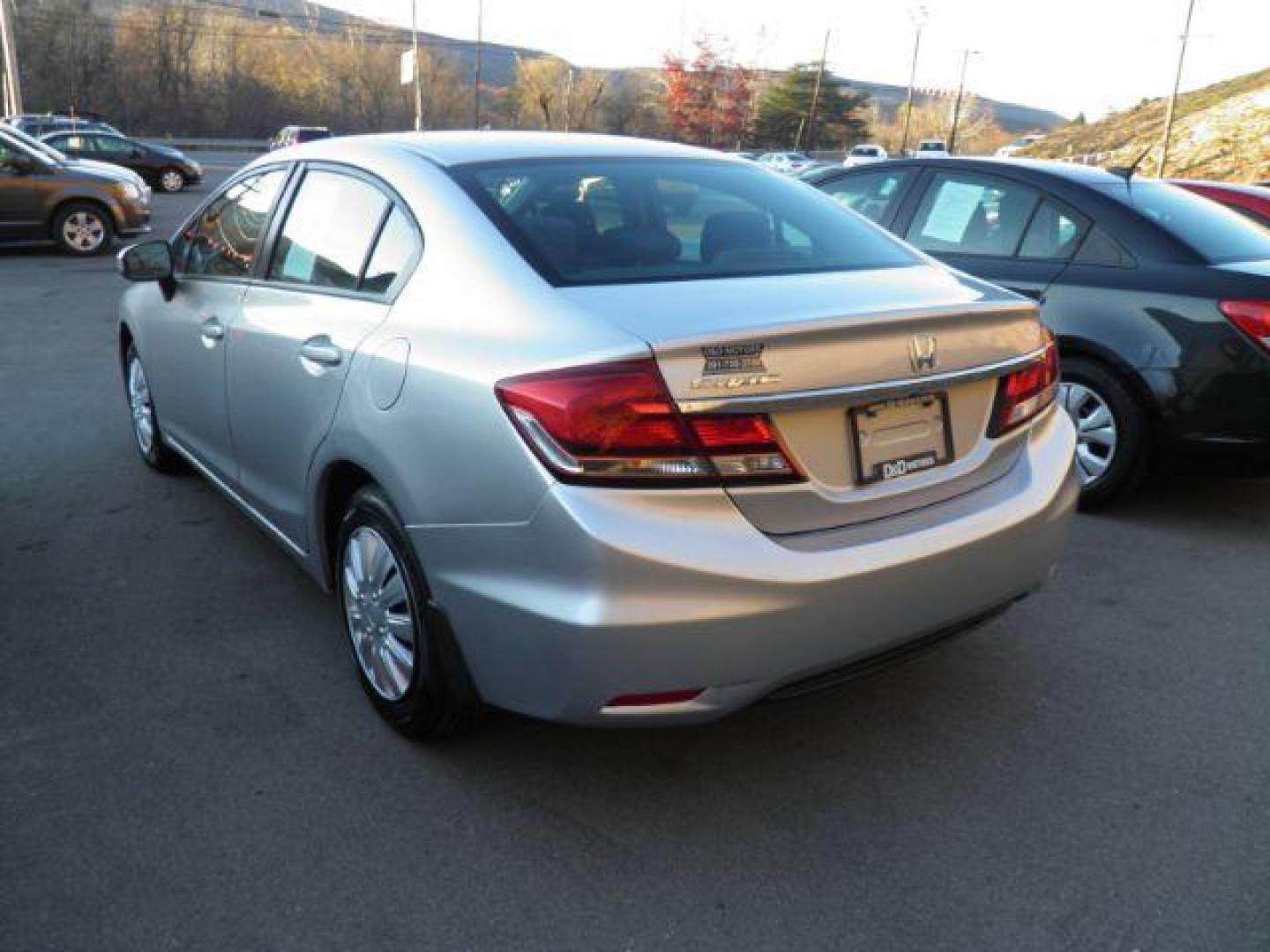 2015 SILVER HONDA CIVIC LX Sedan CVT (19XFB2F58FE) with an 1.8l L4 engine, AT transmission, located at 15520 McMullen Hwy SW, Belair, MD, 21502, (301) 729-3700, 39.581375, -78.846451 - Photo#4