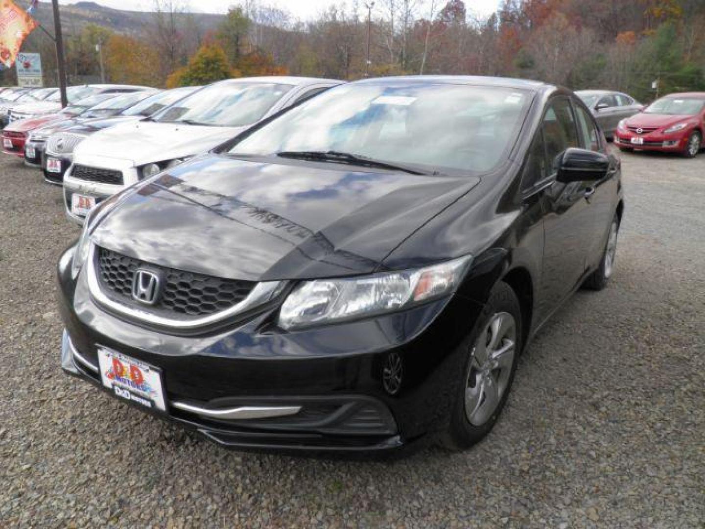 2015 BLACK Honda Civic LX Sedan CVT (2HGFB2F59FH) with an 1.8L L4 engine, CVT transmission, located at 19521 New George's Creek Rd SW, Barton, MD, 21521, (301) 463-2404, 39.524323, -79.017906 - Photo#0