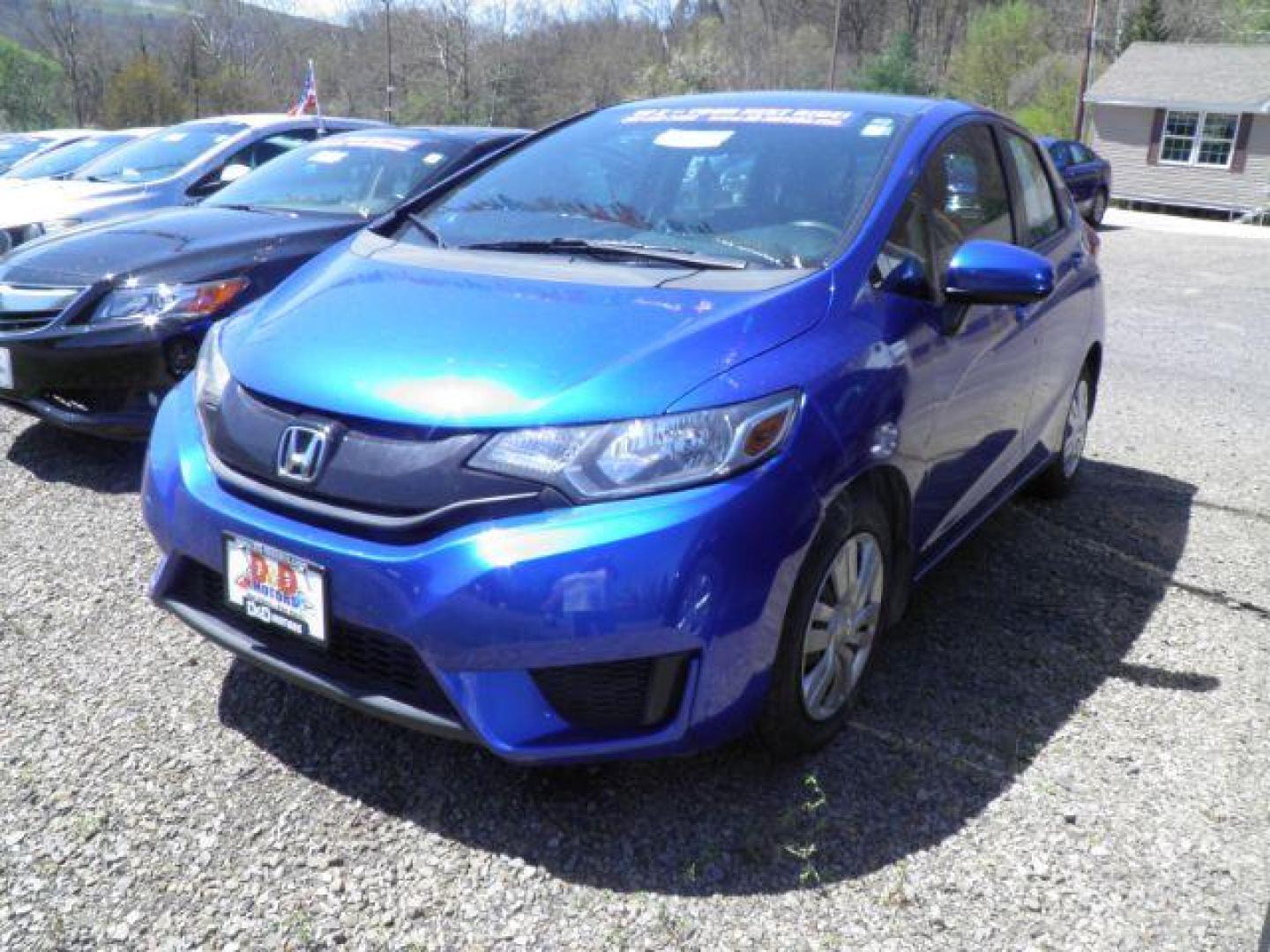 2015 BLUE Honda Fit LX (3HGGK5G5XFM) with an 1.5L L4 engine, 6SP transmission, located at 19521 New George's Creek Rd SW, Barton, MD, 21521, (301) 463-2404, 39.524323, -79.017906 - Photo#0