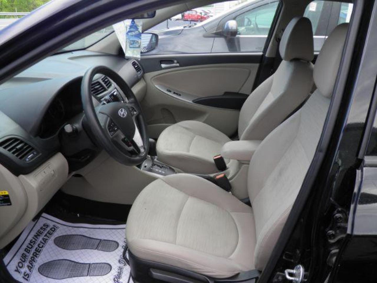 2015 Triathlon Gray Hyundai Accent GLS 4-Door 6A (KMHCT4AE3FU) with an 1.6L L4 DOHC 16V engine, 6-Speed Automatic transmission, located at 15520 McMullen Hwy SW, Belair, MD, 21502, (301) 729-3700, 39.581375, -78.846451 - Photo#1