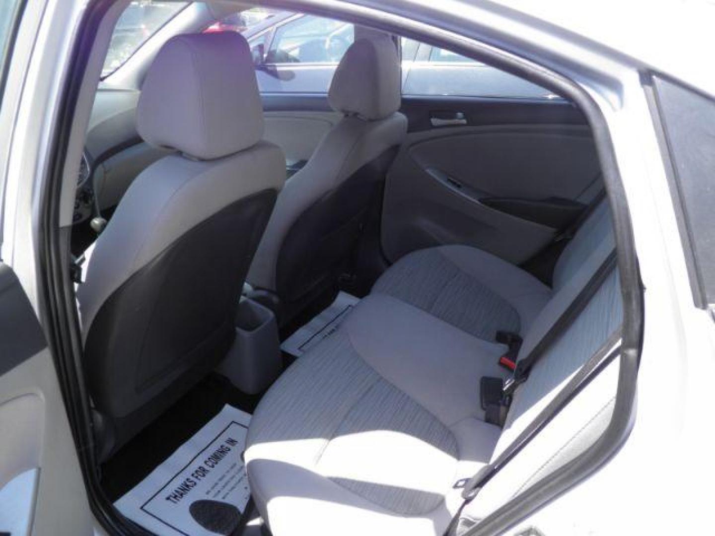 2015 SILVER HYUNDAI ACCENT GLS 4-Door 6A (KMHCT4AEXFU) with an 1.6l L4 engine, AT transmission, located at 15520 McMullen Hwy SW, Belair, MD, 21502, (301) 729-3700, 39.581375, -78.846451 - Photo#2