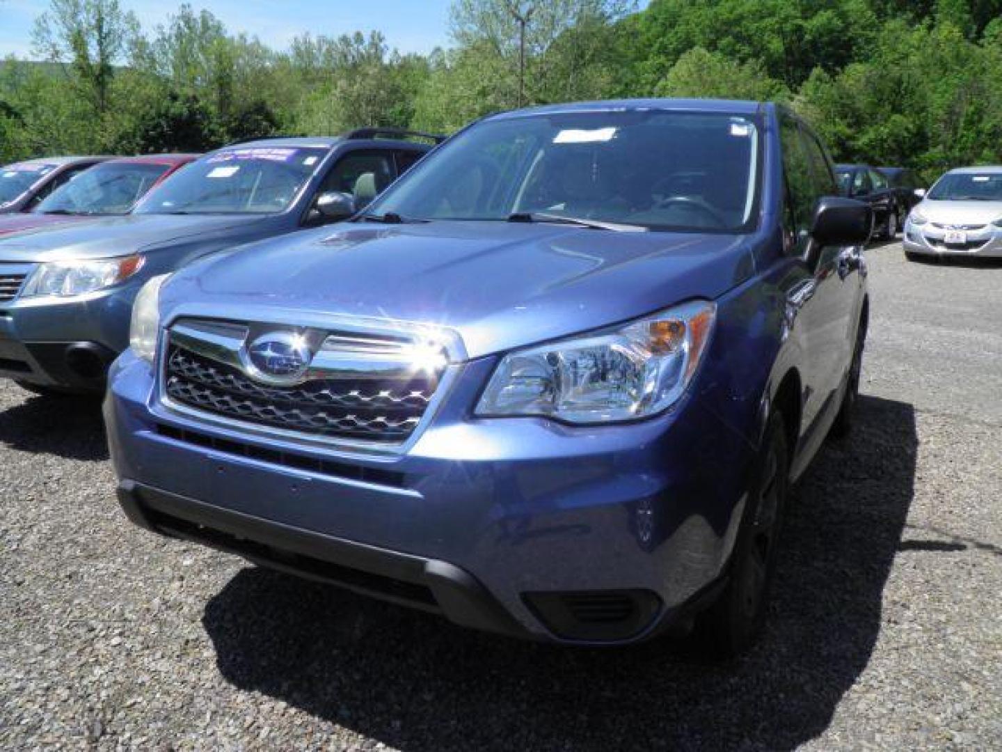 2015 BLUE Subaru Forester 2.5i (JF2SJAAC6FG) with an 2.5 L4 engine, 6SP transmission, located at 19521 New George's Creek Rd SW, Barton, MD, 21521, (301) 463-2404, 39.524323, -79.017906 - Photo#0