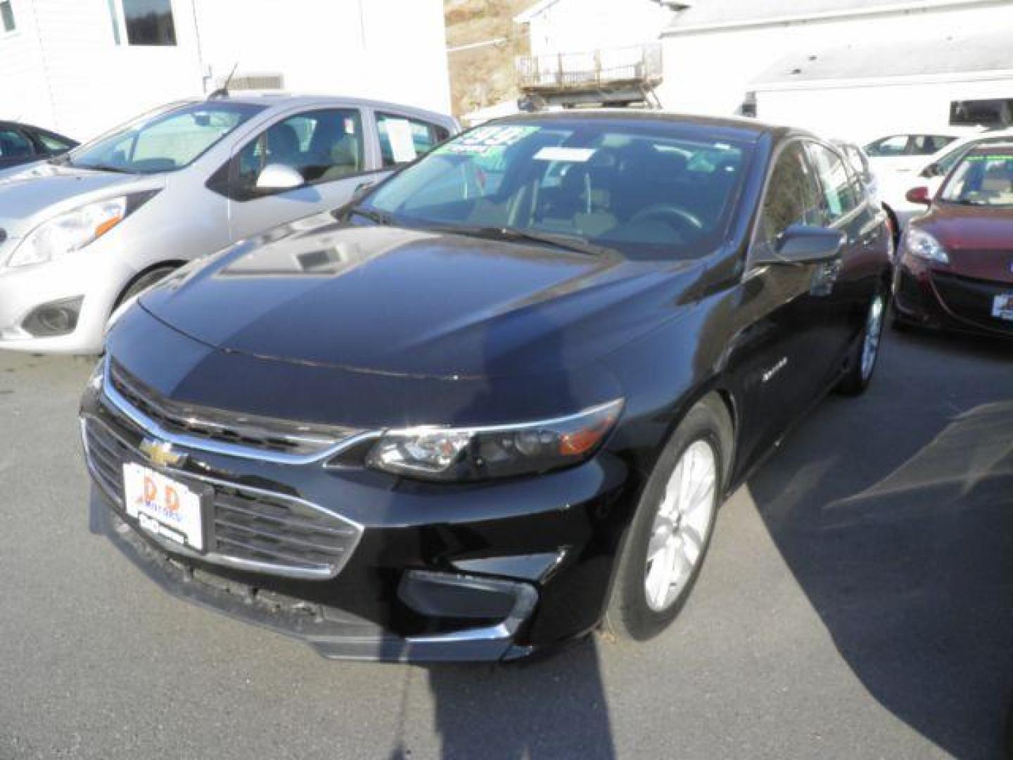 2016 BLACK Chevrolet Malibu 1LT (1G1ZE5ST7GF) with an 1.5L L4 engine, AT transmission, located at 15520 McMullen Hwy SW, Belair, MD, 21502, (301) 729-3700, 39.581375, -78.846451 - Photo#0