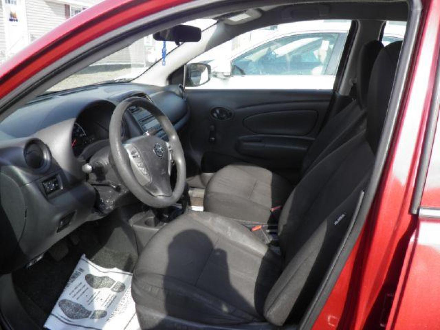 2017 RED Nissan Versa 1.6 S 4A (3N1CN7APXHL) with an 1.6L L4 engine, AT transmission, located at 15520 McMullen Hwy SW, Belair, MD, 21502, (301) 729-3700, 39.581375, -78.846451 - Photo#1